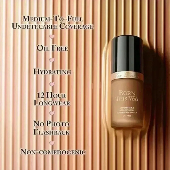 Too  faced Born This Way Natural Finish Longwear Liquid Foundation - Picture 1 of 6